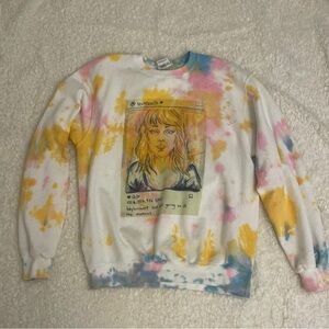 Colorful Tie-Dye Graphic Sweatshirt